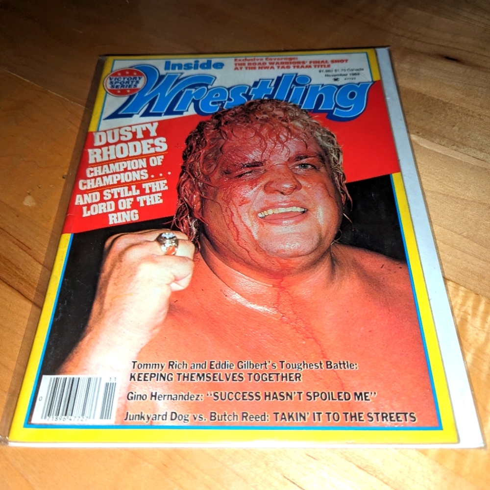 Dusty Rhodes Inside Wrestling Magazine WWE November 1984 WWF VTG NWA WCW